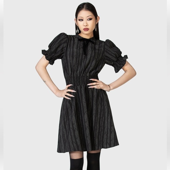 Killstar Eerie Pines Mini Dress - Size 3XL - Picture 1 of 8